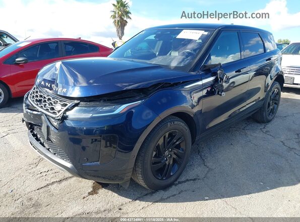 SALZJ2FX8MH138048 2021 LAND ROVER RANGE ROVER EVOQUE Dark Blue Front left