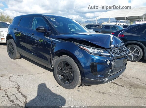 SALZJ2FX8MH138048 2021 LAND ROVER RANGE ROVER EVOQUE Dark Blue Front right