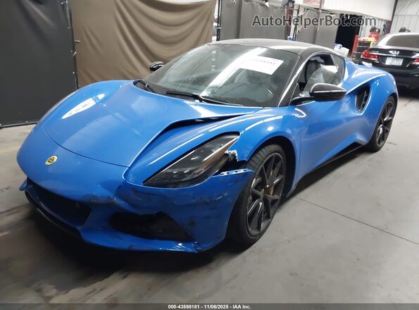 SCCLEKMX0RHA45151 2024 LOTUS EMIRA Blue Vista tres cuartos delantera izquierda