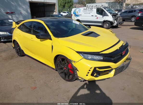 SHHFK8G05MU203545 2021 HONDA CIVIC TYPE R Желтый Передняя правая четверть