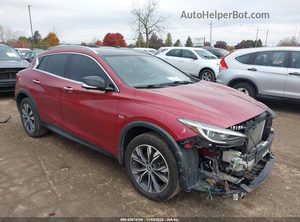 SJKCH5CR2KA011007 2019 INFINITI QX30 Red Передня права чверть