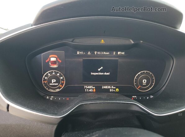 TRUC5AFV4J1010944 2018 AUDI TT Черный Вид щитка приборов