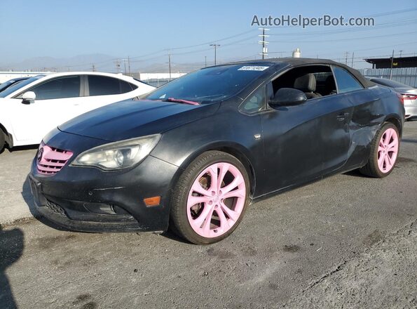 W04WH3N50KG340889 2019 BUICK CASCADA Черный Передняя левая четверть