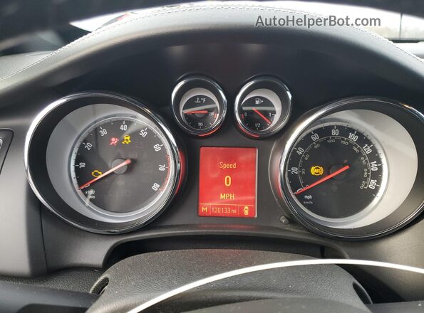 W04WT3N54GG054775 2016 BUICK CASCADA Серебряный Вид щитка приборов