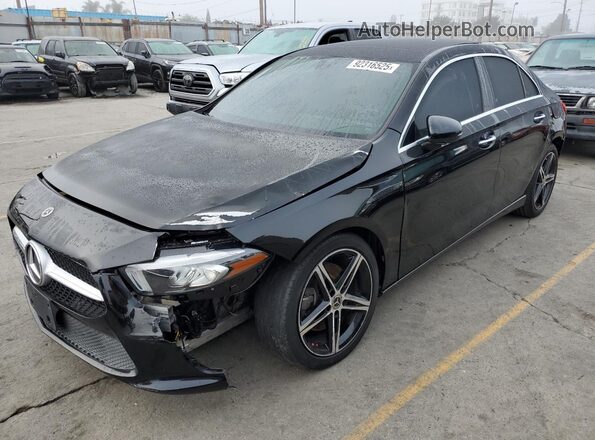 W1K3G4EBXMJ290697 2021 MERCEDES-BENZ A Черный Передняя левая четверть
