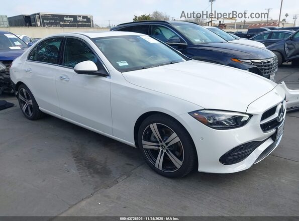 W1KAF4GB2SR255433 2025 MERCEDES-BENZ C-CLASS Белый Передняя правая четверть