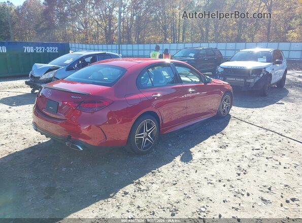 W1KAF4HB5PR107458 2023 MERCEDES-BENZ C-CLASS Red Задня права чверть