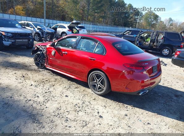W1KAF4HB5PR107458 2023 MERCEDES-BENZ C-CLASS Red Задня ліва чверть