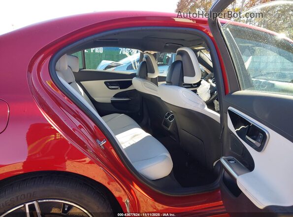 W1KAF4HB5PR107458 2023 MERCEDES-BENZ C-CLASS Red Вид наклейки з VIN-кодом