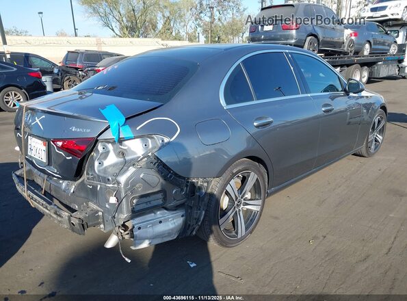 W1KAF4HB6PR144664 2023 MERCEDES-BENZ C-CLASS Gray Trasero derecho