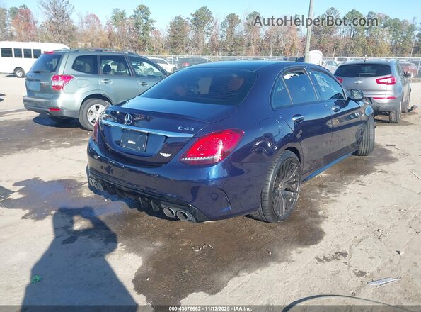 W1KWF6EB8MR604246 2021 MERCEDES-BENZ AMG C 43 Dark Blue Tył prawy