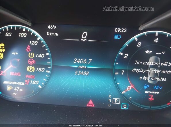 W1KWF6EB8MR604246 2021 MERCEDES-BENZ AMG C 43 Dark Blue Widok tylnych siedzeń