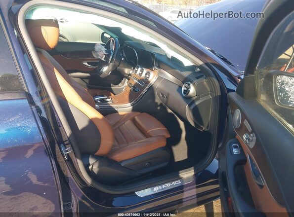 W1KWF6EB8MR604246 2021 MERCEDES-BENZ AMG C 43 Dark Blue Widok wnętrza z przodu
