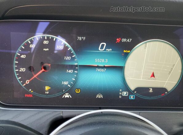 W1KZF8DB4NB077892 2022 MERCEDES-BENZ E Черный Вид щитка приборов