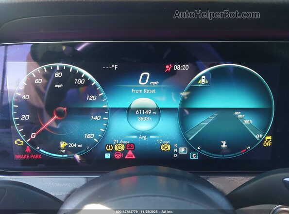 W1KZF8DBXMA891730 2021 MERCEDES-BENZ E-CLASS Black Vista de los asientos traseros