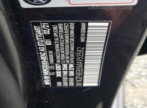 W1KZF8EB5MA953582 2021 MERCEDES-BENZ E Black ძრავის განყოფილების ხედი