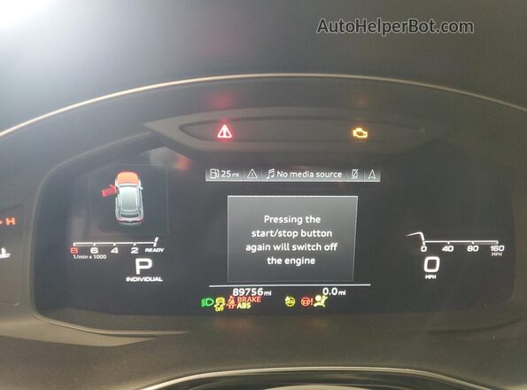 WA1AVAF11MD014655 2021 AUDI Q8 Black ხელსაწყოთა პანელის ხედი