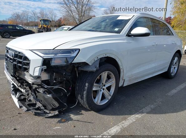 WA1AVAF19KD016764 2019 AUDI Q8 White Przód lewy