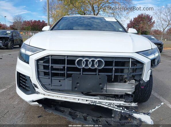WA1AVAF19KD016764 2019 AUDI Q8 White Widok z przodu