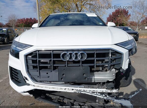 WA1AVAF19KD016764 2019 AUDI Q8 White Widok zestawu wskaźników