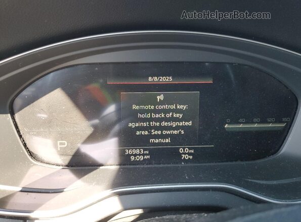 WA1BBAFY2P2084790 2023 AUDI Q5 Черный Вид щитка приборов