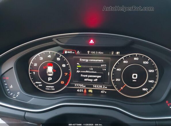 WA1BNAFY5K2084752 2019 AUDI Q5 Black Widok tylnych siedzeń