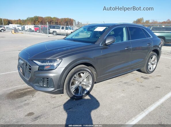 WA1BVAF17MD013269 2021 AUDI Q8 Gray წინა მარცხენა ხედი სამი მეოთხედიდან