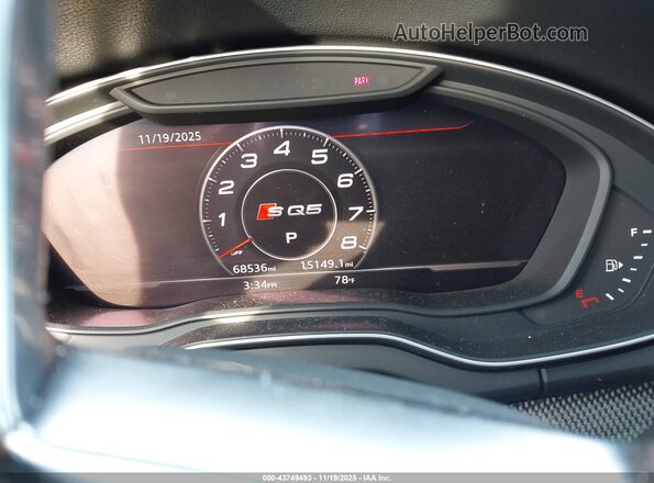WA1C4AFY9K2005199 2019 AUDI SQ5 Белый Вид задних сидений