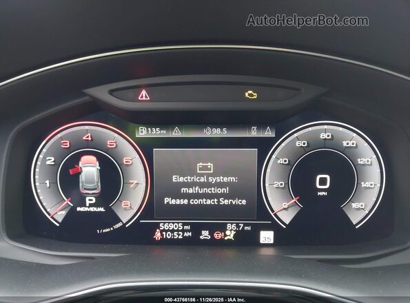 WA1CVAF13LD020156 2020 AUDI Q8 Gray Вид задніх сидінь