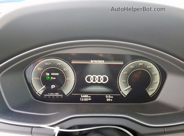 WA1E2AFY9S2037214 2025 AUDI Q5 Белый Вид щитка приборов