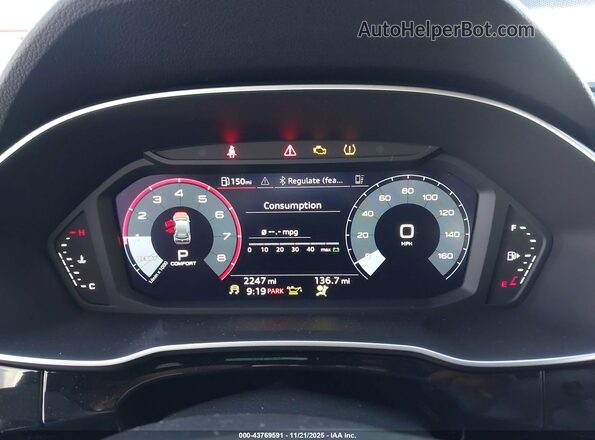 WA1EECF39S1085342 2025 AUDI Q3 Black Vista de los asientos traseros
