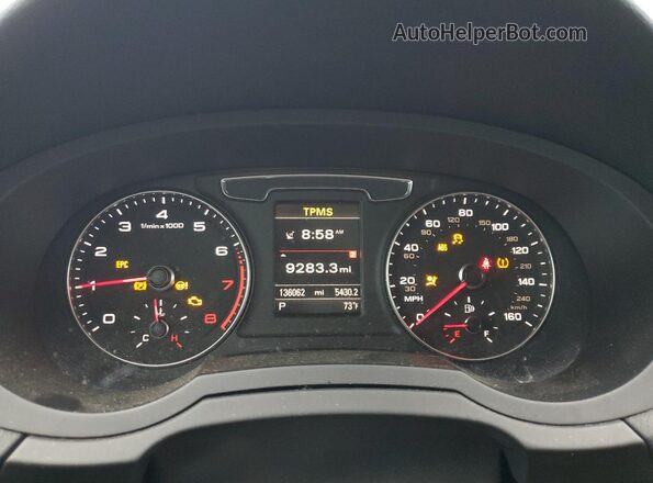 WA1EFCFS2GR020586 2016 AUDI Q3 Black Widok zestawu wskaźników