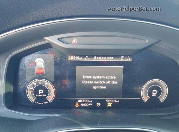 WA1EVAF10LD025517 2020 AUDI Q8 Black Вид щитка приладів