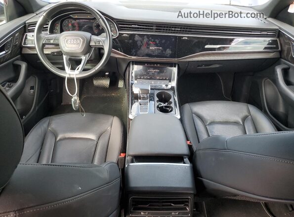 WA1EVAF10MD035966 2021 AUDI Q8 Blue Widok deski rozdzielczej