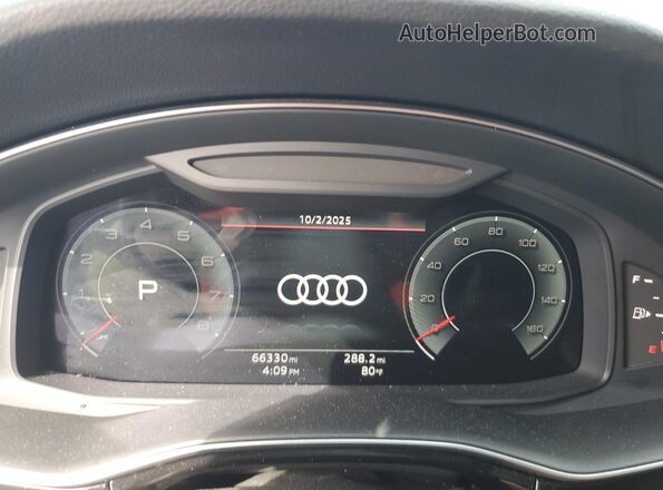 WA1EVAF10MD035966 2021 AUDI Q8 Blue Widok zestawu wskaźników