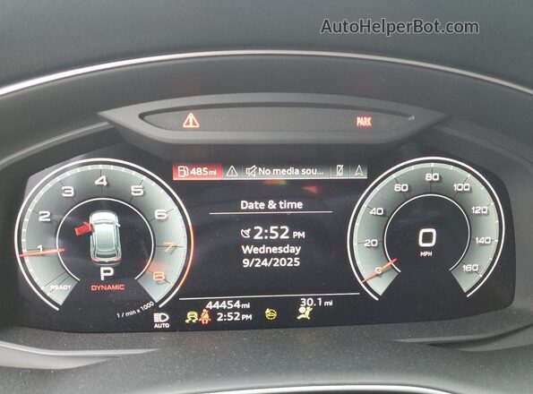 WA1EVBF14PD010787 2023 AUDI Q8 Black ხელსაწყოთა პანელის ხედი