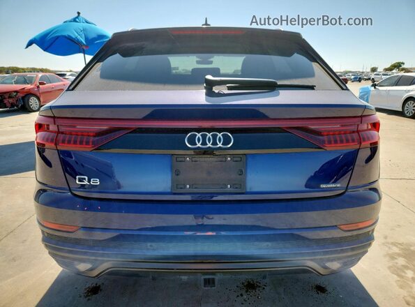 WA1FVAF10LD002307 2020 AUDI Q8 Blue Вид ззаду