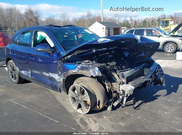 WA1GAAFY5S2012189 2025 AUDI Q5 Синий Передняя правая четверть