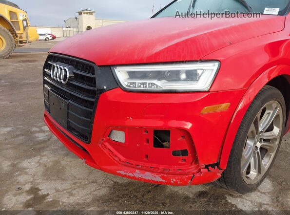 WA1JCCFSXJR012296 2018 AUDI Q3 Red წინა ხედი