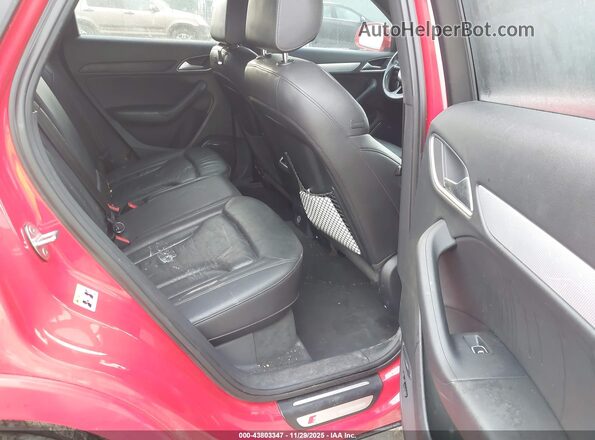 WA1JCCFSXJR012296 2018 AUDI Q3 Red VIN კოდის სტიკერის ხედი