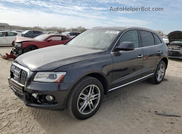 WA1L2AFP3GA141807 2016 AUDI Q5 Charcoal წინა მარცხენა ხედი სამი მეოთხედიდან