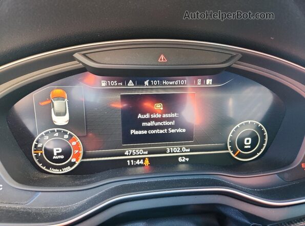 WAU24GF58JN001908 2018 AUDI S5 Gray Instrument cluster view