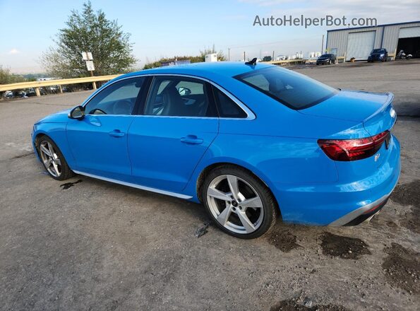 WAUA4AF43MA086894 2021 AUDI S4 Синий Задняя левая четверть