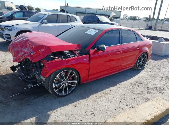 WAUB4AF42JA101871 2018 AUDI S4 Красный Передняя левая четверть