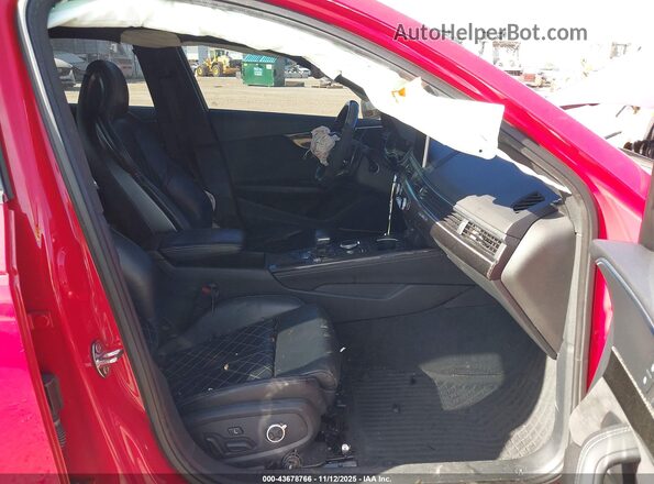 WAUB4AF42JA101871 2018 AUDI S4 Красный Вид салона спереди