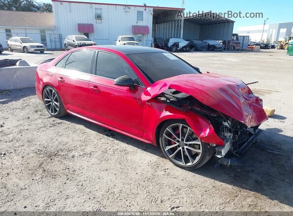 WAUB4AF42JA101871 2018 AUDI S4 Красный Передняя правая четверть