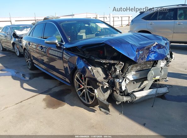WAUB4AF43JA096793 2018 AUDI S4 Dark Blue Передняя правая четверть