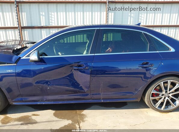 WAUB4AF43JA096793 2018 AUDI S4 Dark Blue 