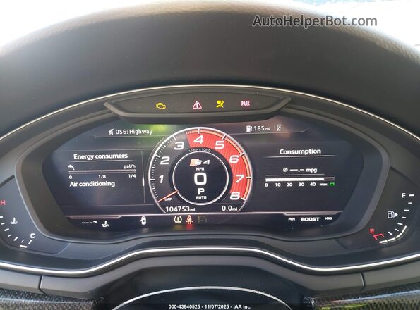 WAUB4AF43JA096793 2018 AUDI S4 Dark Blue Вид задних сидений