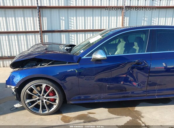 WAUB4AF43JA096793 2018 AUDI S4 Dark Blue 